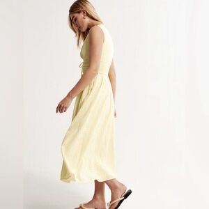 Abercrombie Yellow Midi Dress